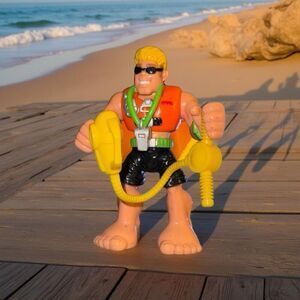 1999 Vintage Fisher Price Rescue Hero’s LifeGaurd Sandy Beach